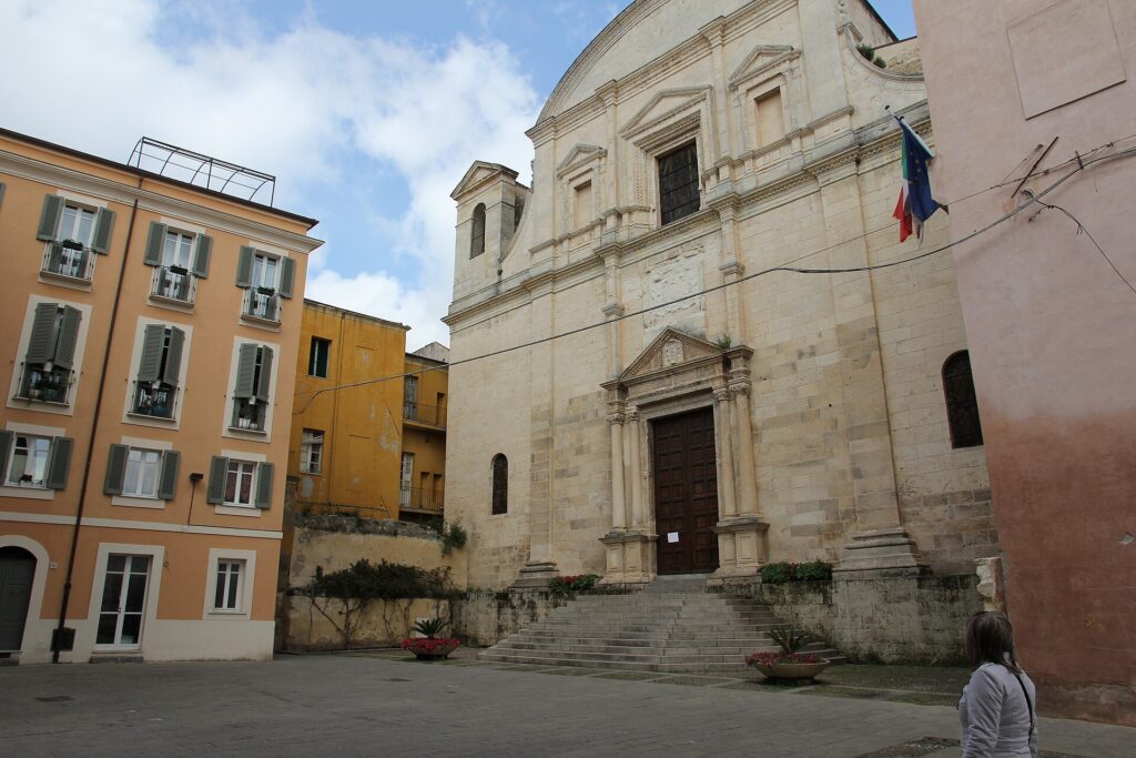 La chiesa gesuita di Santa Caterina nel centro storico di Sassari